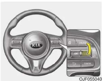 KIA Optima PHEV (2017) - To resume cruising speed at more than approximately 30 km/h (20 mph): - 1