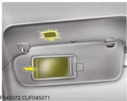 KIA Optima PHEV (2017) - Front Room Lamp: - 2