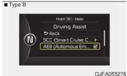 KIA Optima PHEV (2017) - System setting and activation - 2