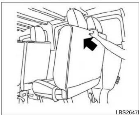 Interior view of a car seatbelt with an arrow indicating clockwise motion (no text or symbols)