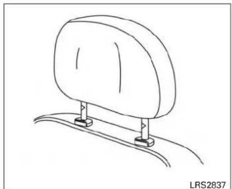 Line drawing of a car seat with two mounting brackets (no text or symbols)