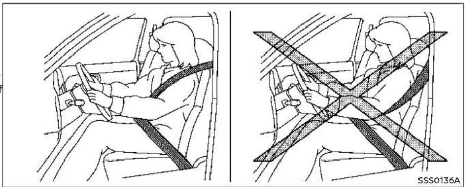 NISSAN 370Z Coupe (2018) - PRECAUTIONS ON SEAT BELT USAGE - 1