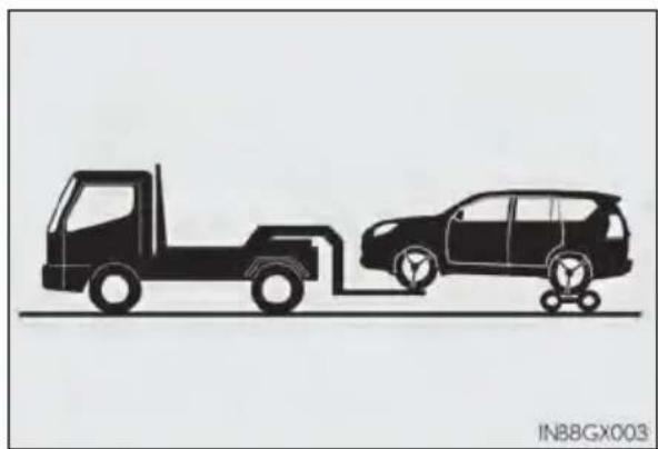 LEXUS GX 460 (2018) - Towing with a wheel-lift type truck - 1
