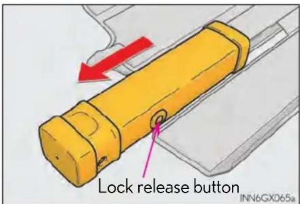Lock release button INN6GX065a