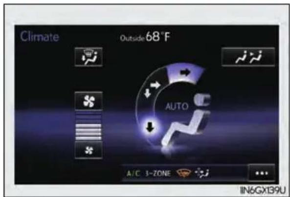 Climate Outside 68°F AUTO A/C 3-ZONE IN6GX139U