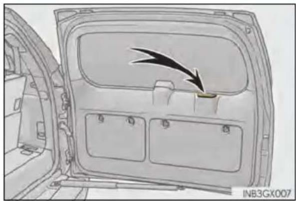 LEXUS GX 460 (2018) - When closing the back door - 1