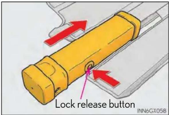 Lock release button INN6GX058