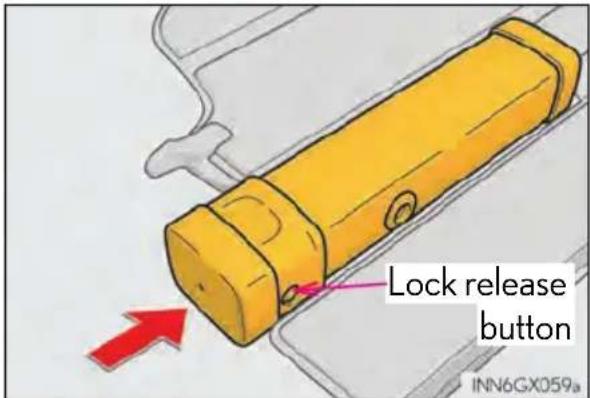 Lock release button INN6GX059a