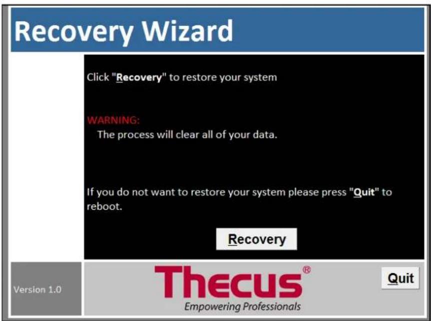Thecus W5810 - §Chapter 4: System Recovery - 3