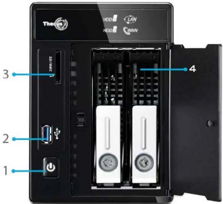 Thecus W5810 - - Front Panel - 1
