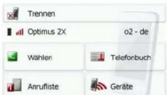 Trennen Optimus 2X o2 - de Wählen Telefonbuch Anruflste Geräte
