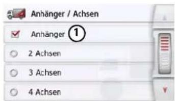 Anhänger / Achsen Anhänger ① 2 Achsen 3 Achsen 4 Achsen