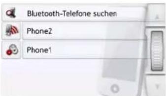 Bluetooth-Telefone suchen Phone2 Phone1