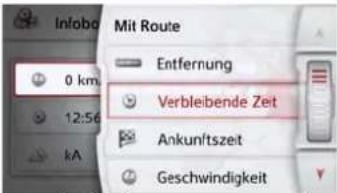 Info Mit Route Entfernung Verbleibende Zeit Ankunftszeit Geschwindigkeit