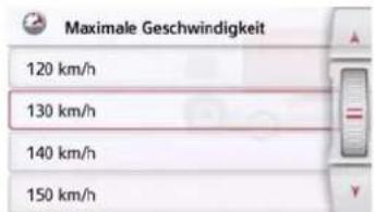 Maximale Geschwindigkeit 120 km/h 130 km/h 140 km/h 150 km/h