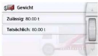 Gewicht Zulässig: 80.00 t Tatsächlich: 80.00 t