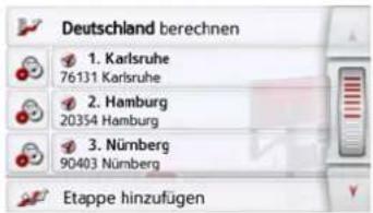 Deutschland berechnen 1. Karlsruhe 76131 Karlsruhe 2. Hamburg 20354 Hamburg 3. Nürnberg 90403 Nürnberg Etappe hinzufügen