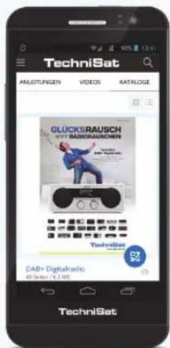 TechniSat ANLEITUNGEN VIDEOS KATALOGE GLÜCKSRAUSCH HOTZ BÄNKRAUSCHEN Technikreis DAB+ Digitalradio 40.5GHz (1,3 MHz) TechniSat