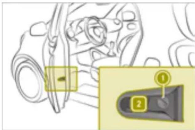 SMART Fortwo Cabrio Electric Drive (2018) - Locking the doors with the emergency locking - 1