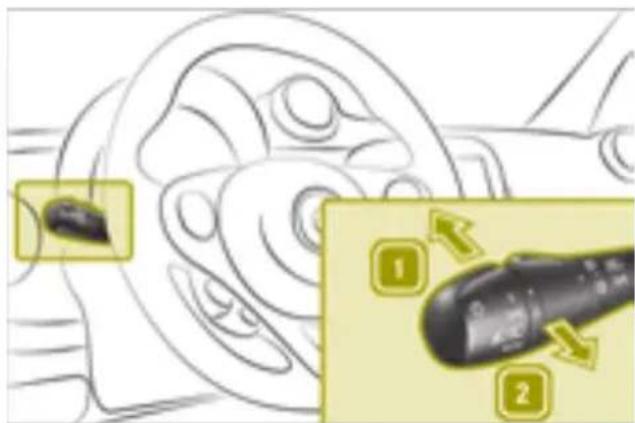 SMART Fortwo Cabrio Electric Drive (2018) - Switching the high-beam headlamps on or off - 1