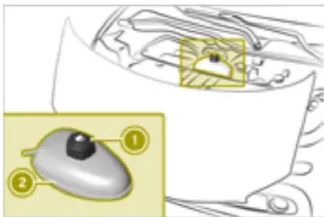 SMART Fortwo Cabrio Electric Drive (2018) - Checking the coolant level - 1