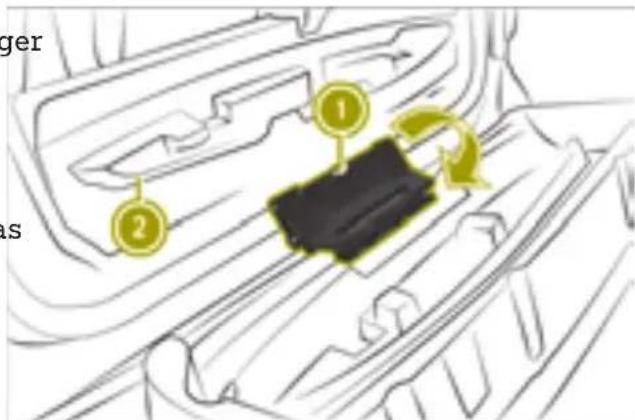 SMART Fortwo Cabrio Electric Drive (2018) - Closing the stowage well without the side bars - 1