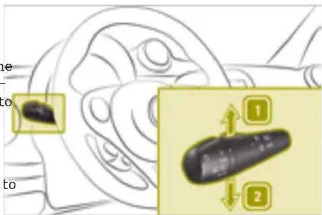 SMART Fortwo Cabrio Electric Drive (2018) - Using the turn signals - 1