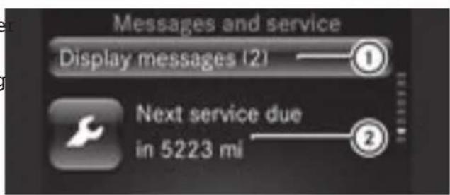 SMART Fortwo Cabrio Electric Drive (2018) - Messages and service display - 1
