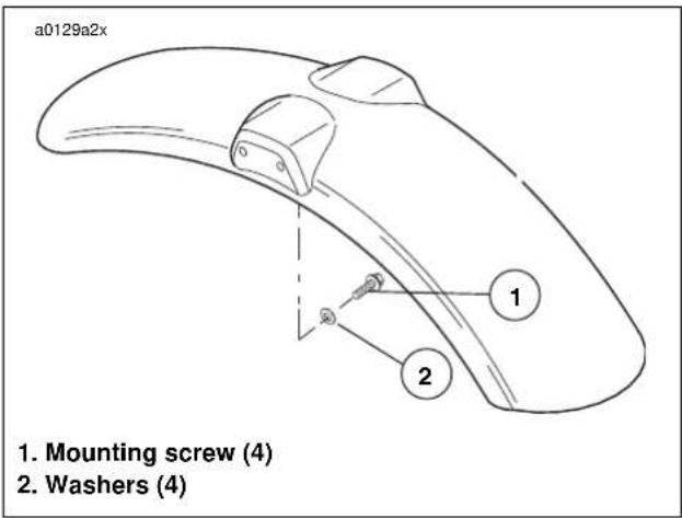 BUELL Blast (2004) - FRONT FENDER REMOVAL - 1