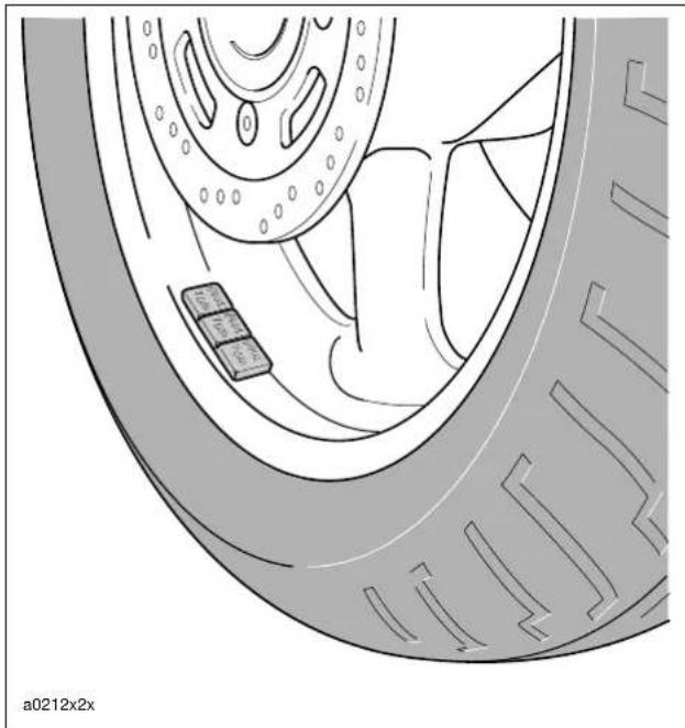 BUELL Blast (2004) - WEIGHTS FOR CAST WHEELS - 1
