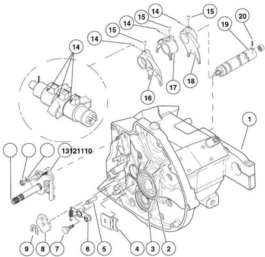 BUELL Blast (2004) - SHIFTER FORKS AND DRUM DISASSEMBLY - 1