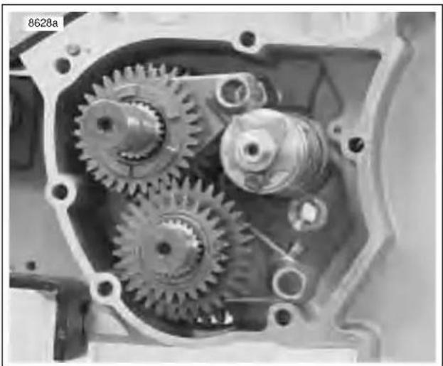 BUELL XBR Firebolt (2003) - TRANSMISSION REMOVAL FROM LEFT CRANKCASE - 2