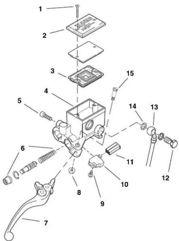 BUELL XBR Firebolt (2003) - Brake Hand Lever - 2