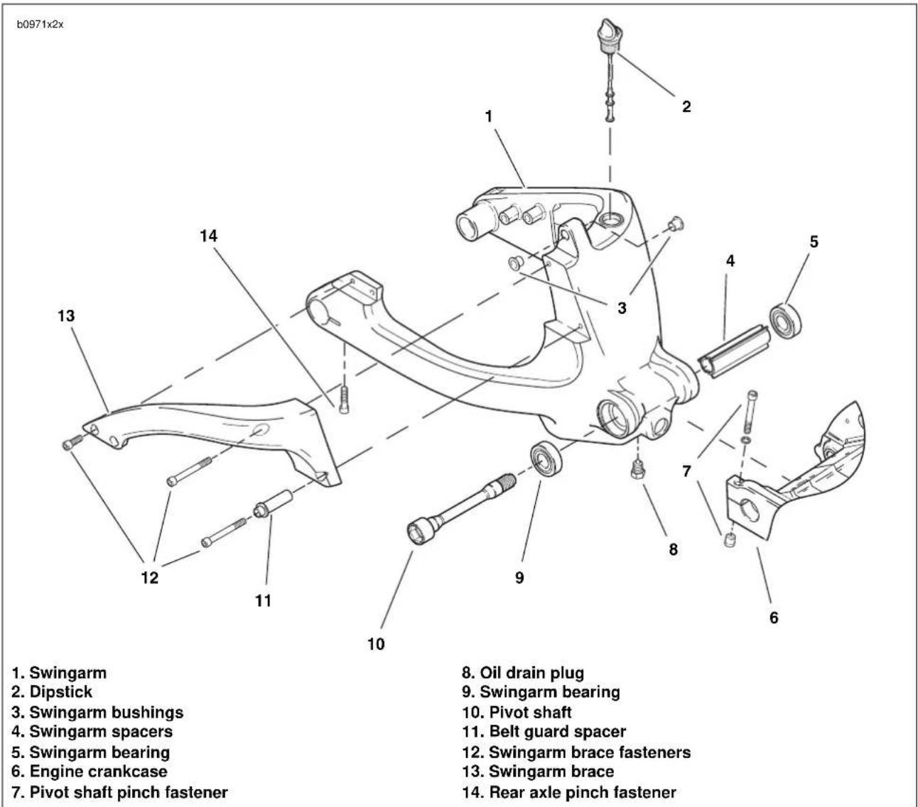 BUELL XBR Firebolt (2003) - Final Swingarm Inspection - 1
