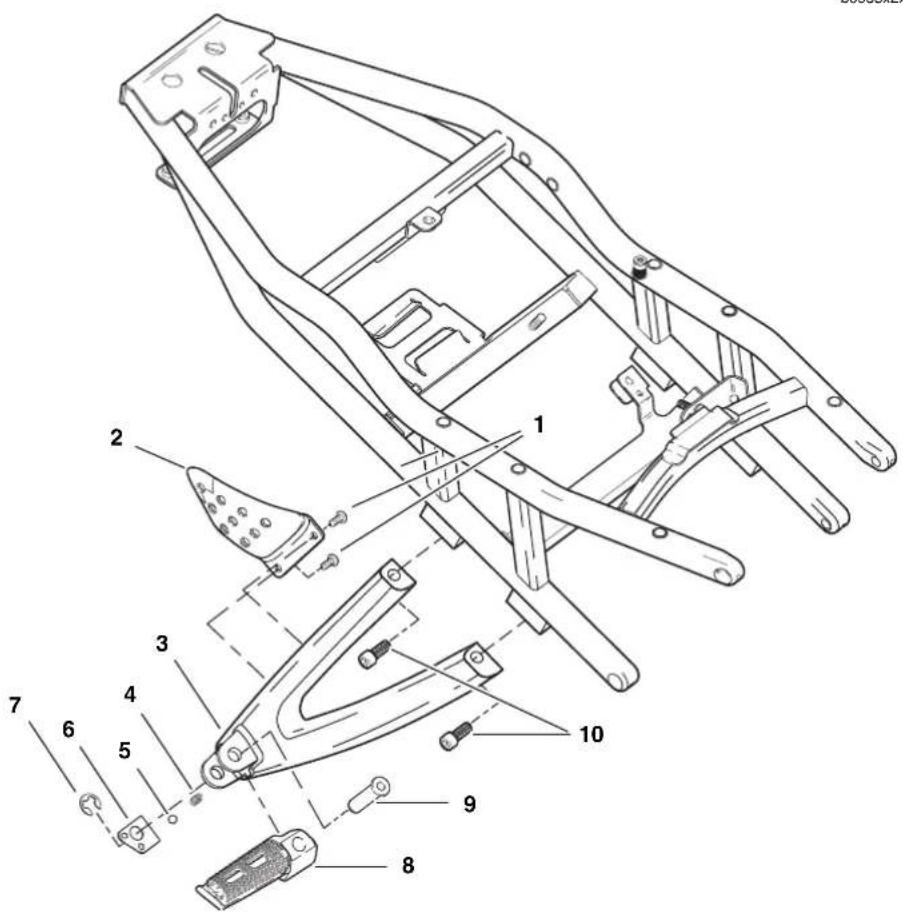 BUELL XBR Firebolt (2004) - Install Footpeg - 1