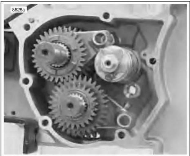 BUELL XBR Firebolt (2004) - TRANSMISSION REMOVAL FROM LEFT CRANKCASE - 2