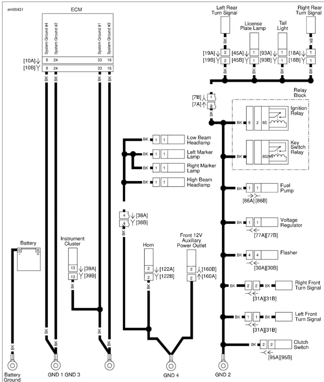 BUELL XBR Firebolt (2009) - Wiring Diagram Symbols - 8