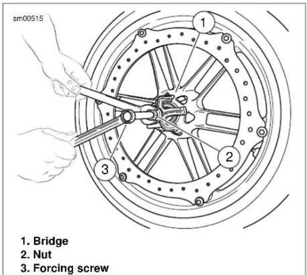 BUELL XBR Firebolt (2009) - Bearing Removal - 4