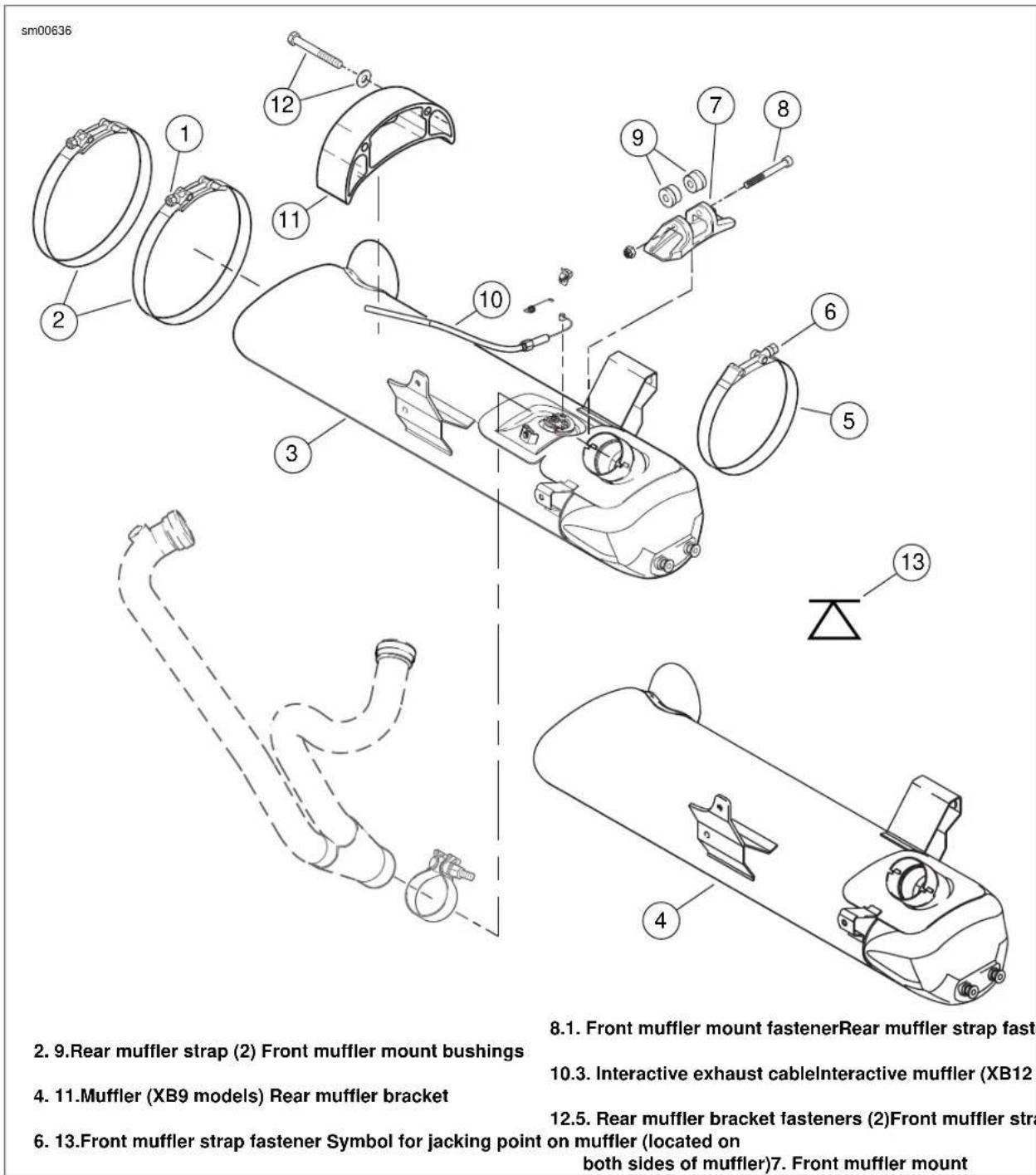 BUELL XBR Firebolt (2009) - Exhaust Header - 1