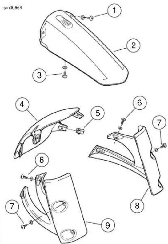 BUELL XBR Firebolt (2009) - Installing Lower Front Fender - 1