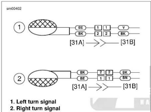 BUELL XBR Firebolt (2009) - Connections and Wire Routing - 1