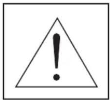 Warning symbol image with exclamation mark inside a triangle