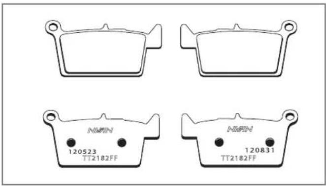 Zero DS (2013) - Rear Brake Pads - 1