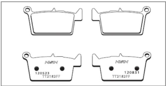 Zero XU (2013) - Rear Brake Pads - 1