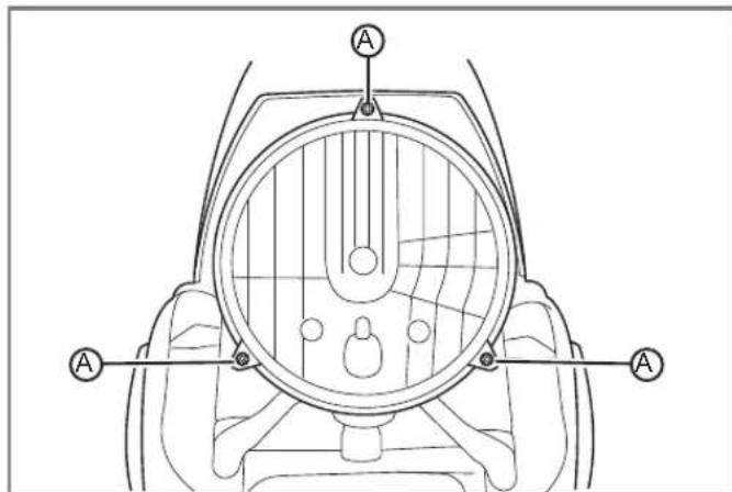 Technical diagram of a mechanical component with labeled parts A and B, showing internal structure and alignment indicators.