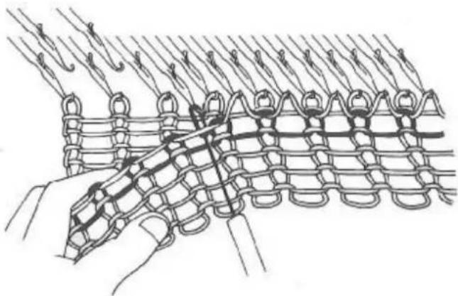Zippy Plus - You may find it easiest to pick up the stitches like this: - 1