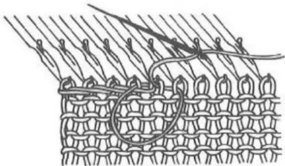 Zippy Plus - Casting off by the back stitch method. - 5