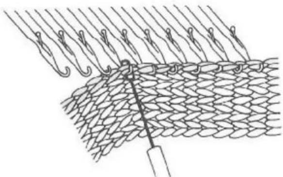 Zippy Plus - Joining a side edge to open stitches. - 1