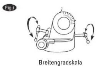 Dörr Danubia Orion 200 - Einstellen des Breitengrades - 2