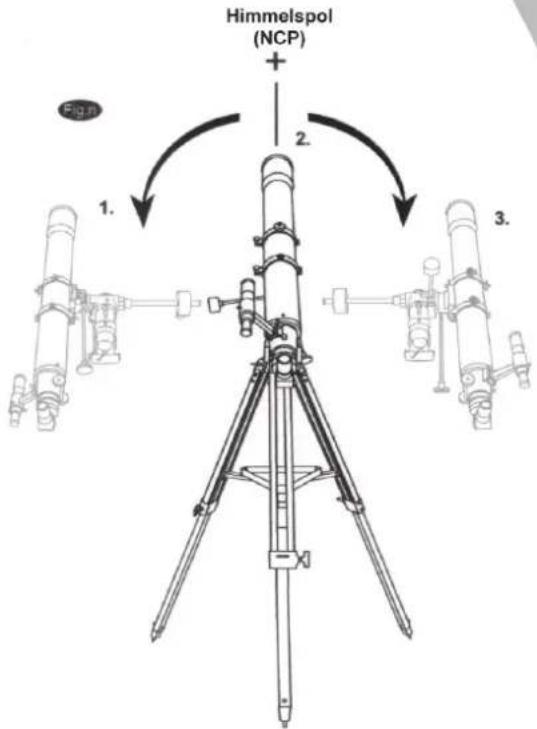 Dörr Danubia Atlas 2000 - Das Teleskop zeigt zum NCP - 1